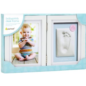 Baby aftryk ler hvid bordramme emballage 109147 63004