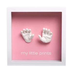 Baby 3d aftryk hvid ramme pearhead pink ph87096