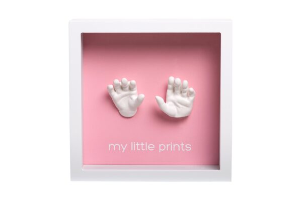 Baby 3d aftryk hvid ramme pearhead pink ph87096 scaled