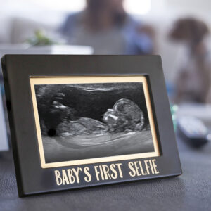 Babys foerste selfie sonogram fotoramme staende ph72054 b